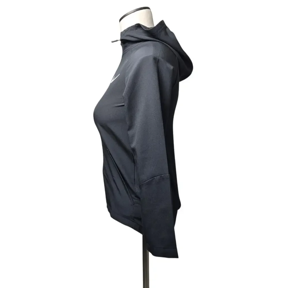 Nike Women's Dri-fit Full Zip Hoodie Lightweight Size Small Black